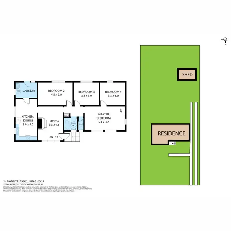 Floorplan of Homely house listing, 17 Robert Street, Junee NSW 2663