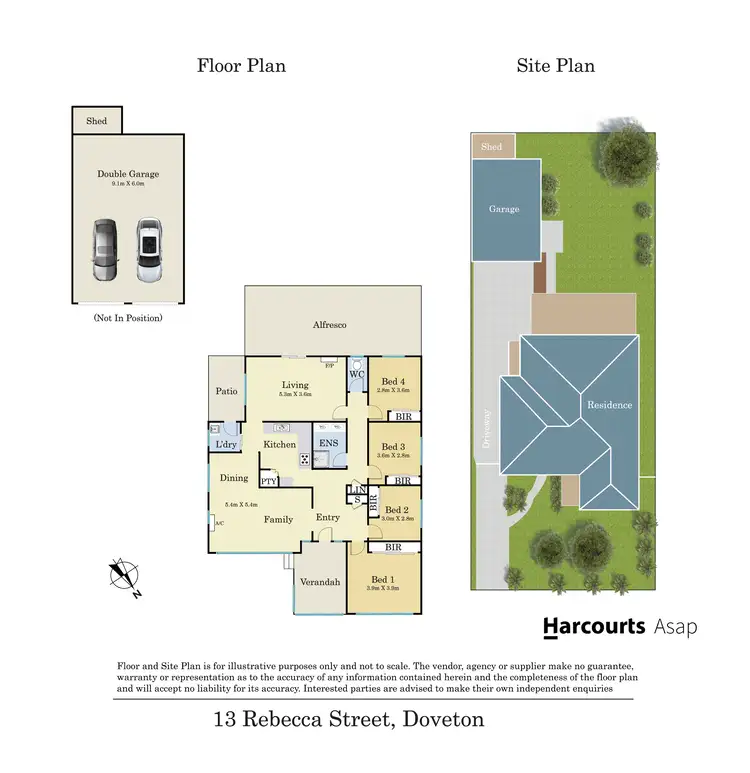 Floorplan of Homely house listing, 13 Rebecca Street, Doveton VIC 3177