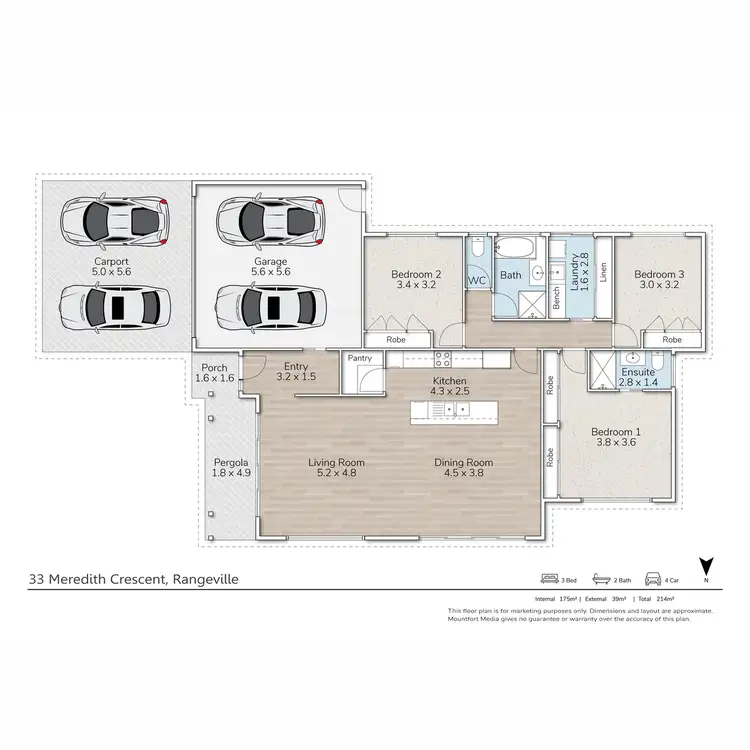 Floorplan of Homely house listing, 33 Meredith Crescent, Rangeville QLD 4350