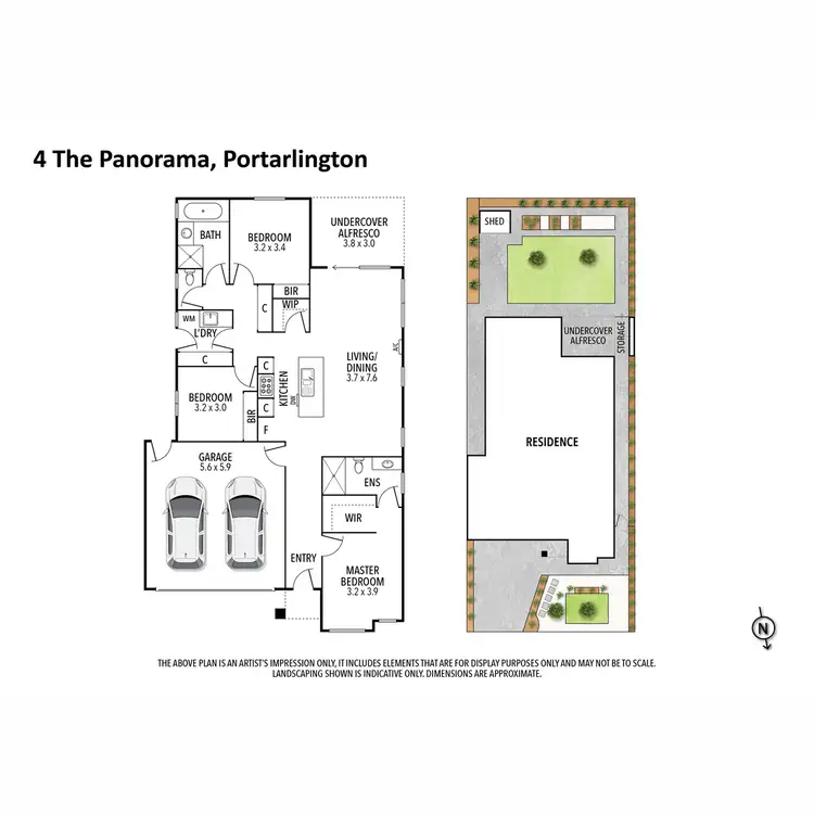Floorplan of Homely house listing, 4 The Panorama, Portarlington VIC 3223