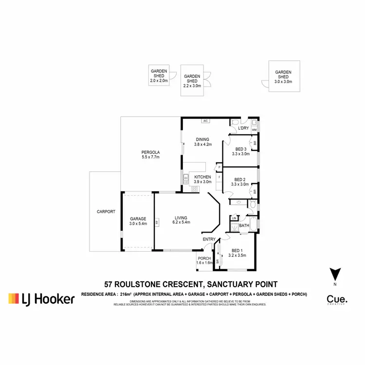 Floorplan of Homely house listing, 57 Roulstone Crescent, Sanctuary Point NSW 2540