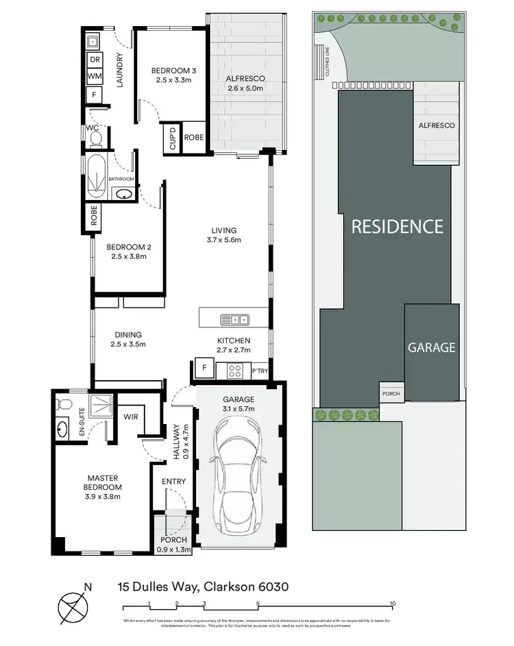 Floorplan of Homely house listing, 15 Dulles Way, Clarkson WA 6030