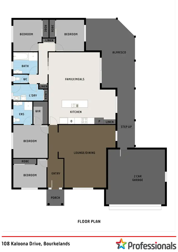Floorplan of Homely house listing, 108 Kaloona Drive, Bourkelands NSW 2650