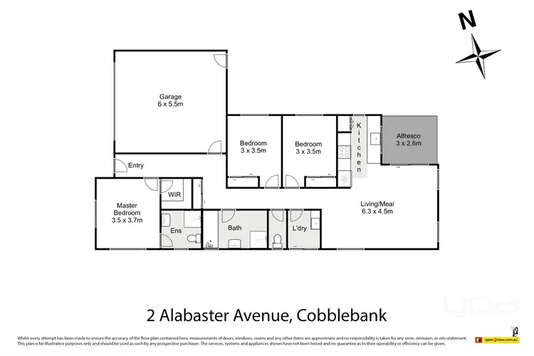 Floorplan of Homely house listing, 2 Alabaster Avenue, Cobblebank VIC 3338