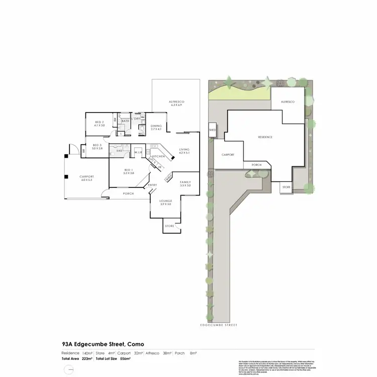 Floorplan of Homely house listing, 93A Edgecumbe Street, Como WA 6152