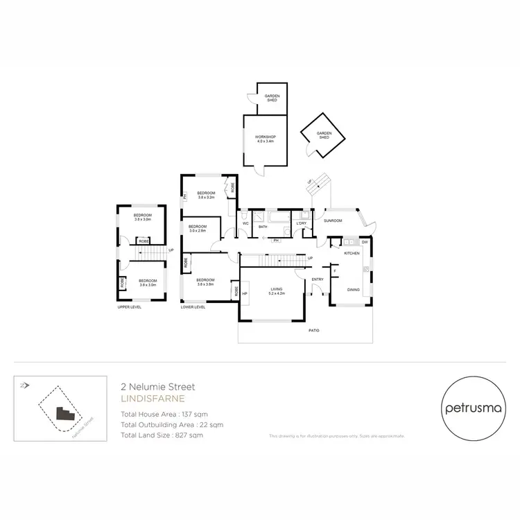 Floorplan of Homely house listing, 2 Nelumie Street, Lindisfarne TAS 7015