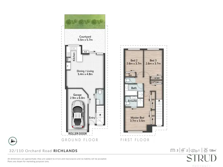 Floorplan of Homely townhouse listing, 32/110 Orchard Road, Richlands QLD 4077