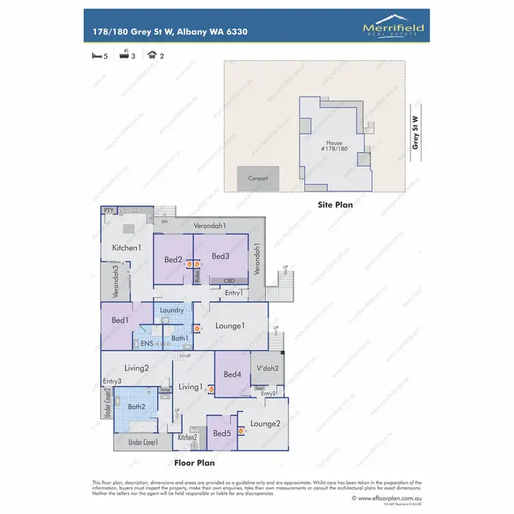 Floorplan of Homely house listing, 178 - 180 Grey Street West, Albany WA 6330