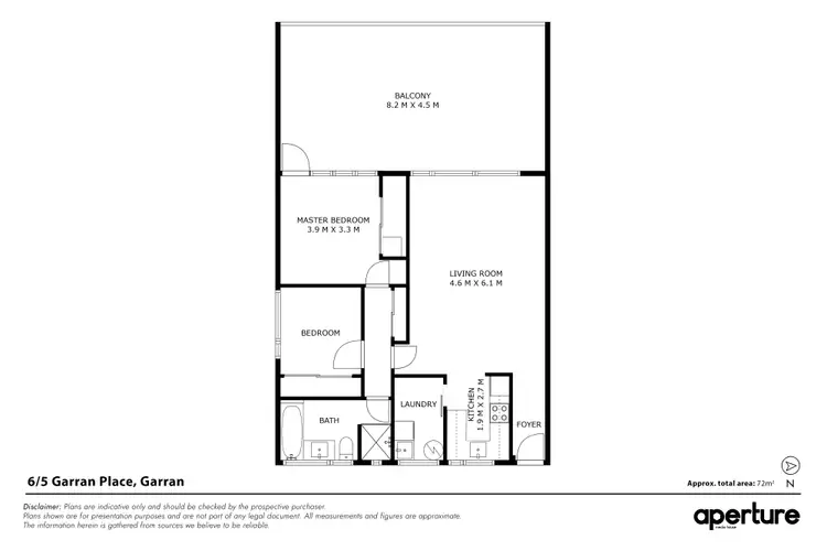 Floorplan of Homely apartment listing, 6/5 Garran Place, Garran ACT 2605