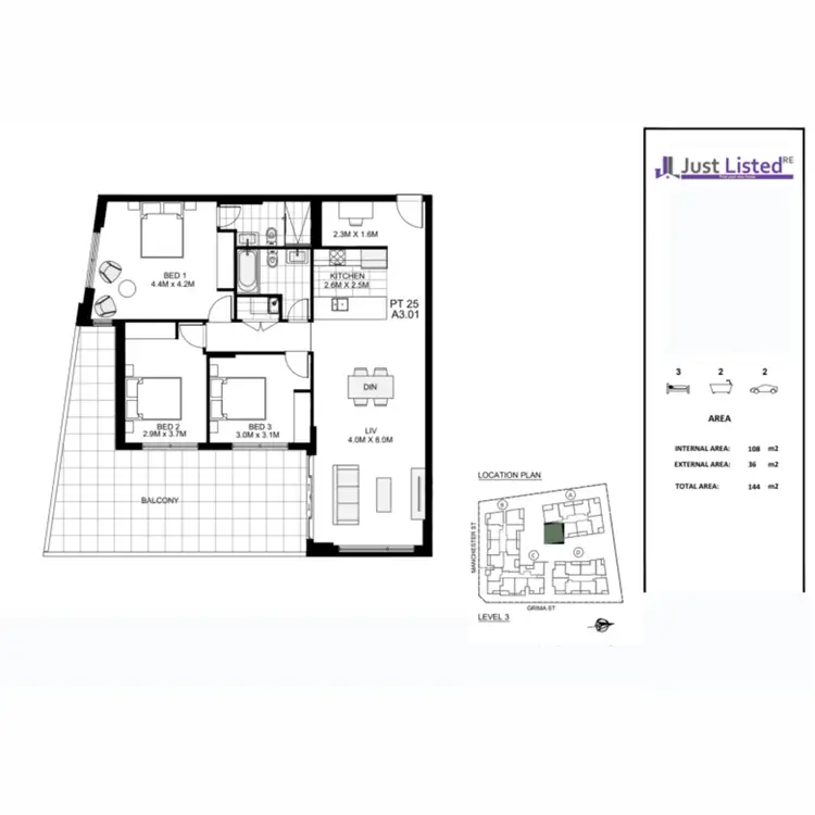 Floorplan of Homely apartment listing, 315/91C Grima Street, Schofields NSW 2762