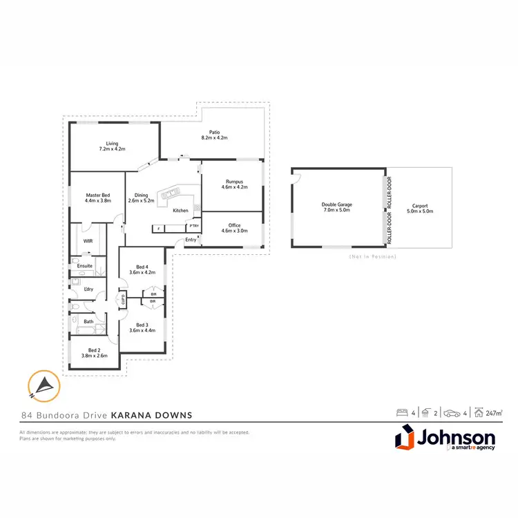 Floorplan of Homely house listing, 84 Bundoora Drive, Karana Downs QLD 4306