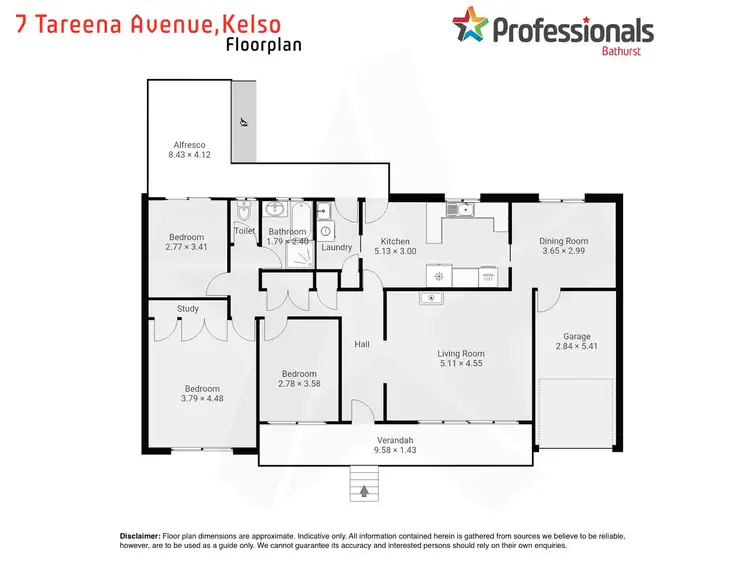 Floorplan of Homely house listing, 7 Tareena Avenue, Kelso NSW 2795