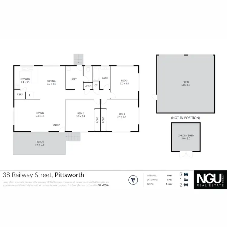 Floorplan of Homely house listing, 38 Railway Street, Pittsworth QLD 4356
