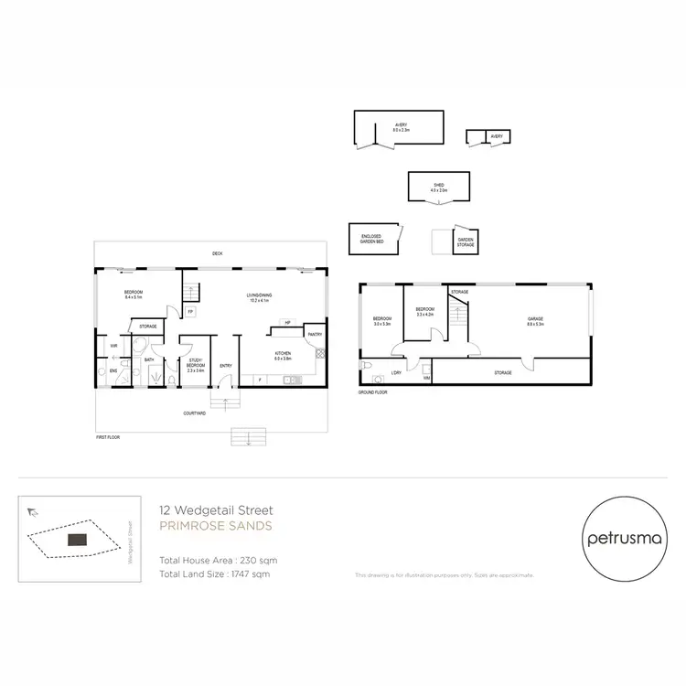 Floorplan of Homely house listing, 12 Wedgetail Street, Primrose Sands TAS 7173