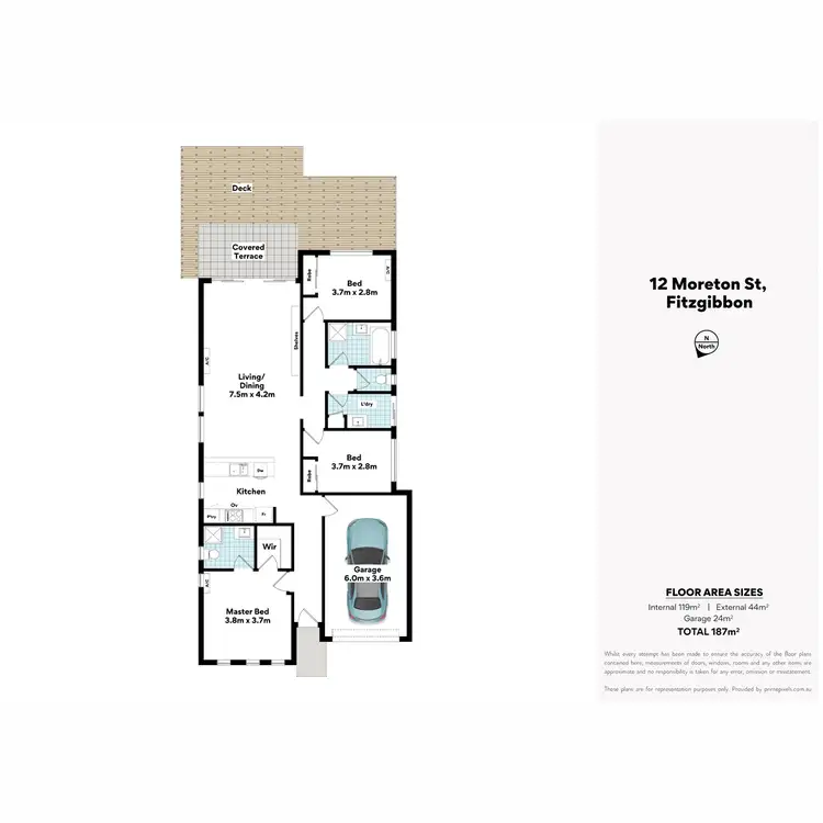 Floorplan of Homely house listing, 12 Moreton Street, Fitzgibbon QLD 4018