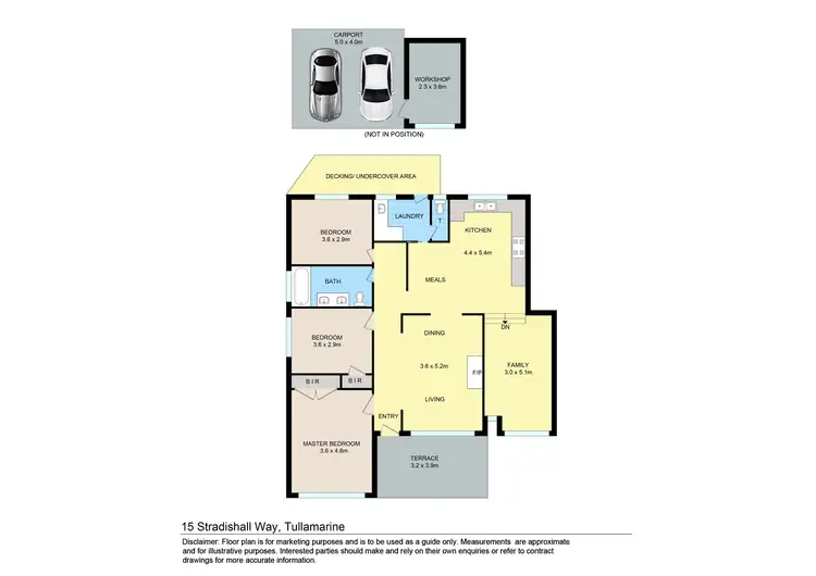 Floorplan of Homely house listing, 15 Stradishall Way, Tullamarine VIC 3043