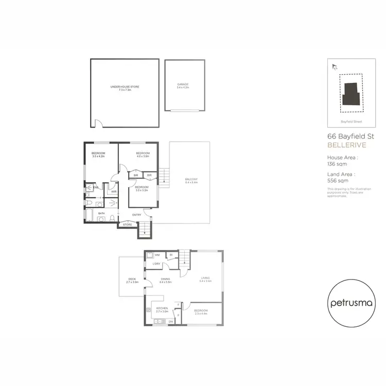 Floorplan of Homely house listing, 66 Bayfield Street, Bellerive TAS 7018