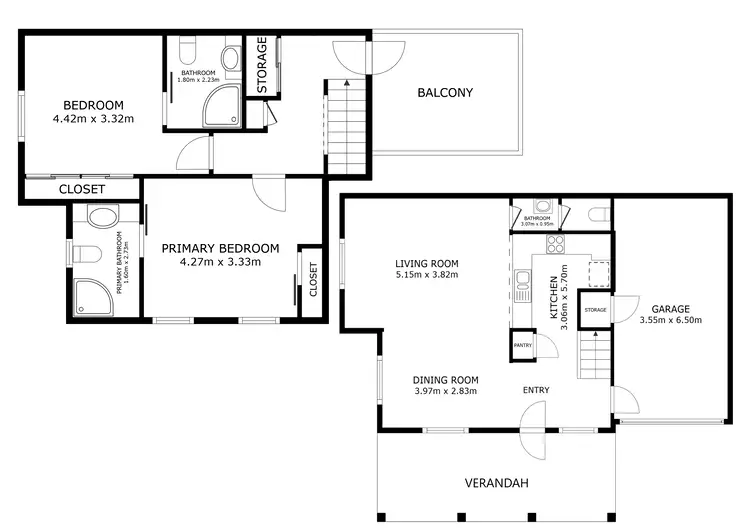 Floorplan of Homely townhouse listing, 24 Swan Street, Wodonga VIC 3690