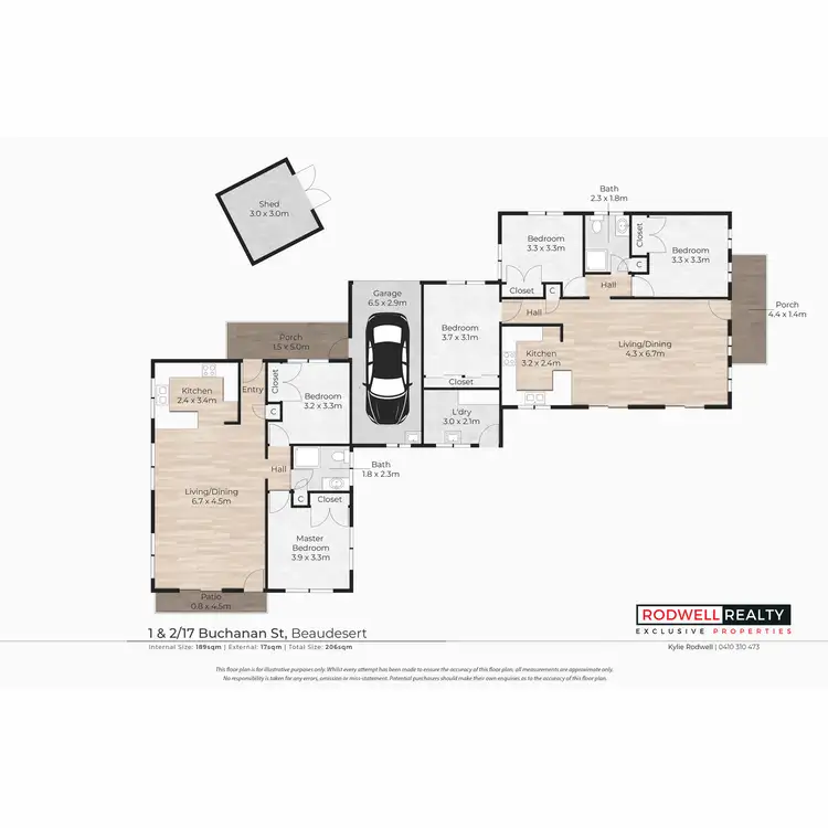 Floorplan of Homely semi-detached listing, 2/17 Buchanan Street, Beaudesert QLD 4285