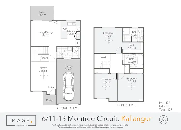 Floorplan of Homely townhouse listing, 6/11 Montree Circuit, Kallangur QLD 4503