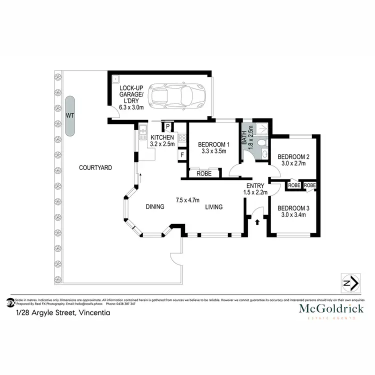 Floorplan of Homely villa listing, 1/28 Argyle Street, Vincentia NSW 2540