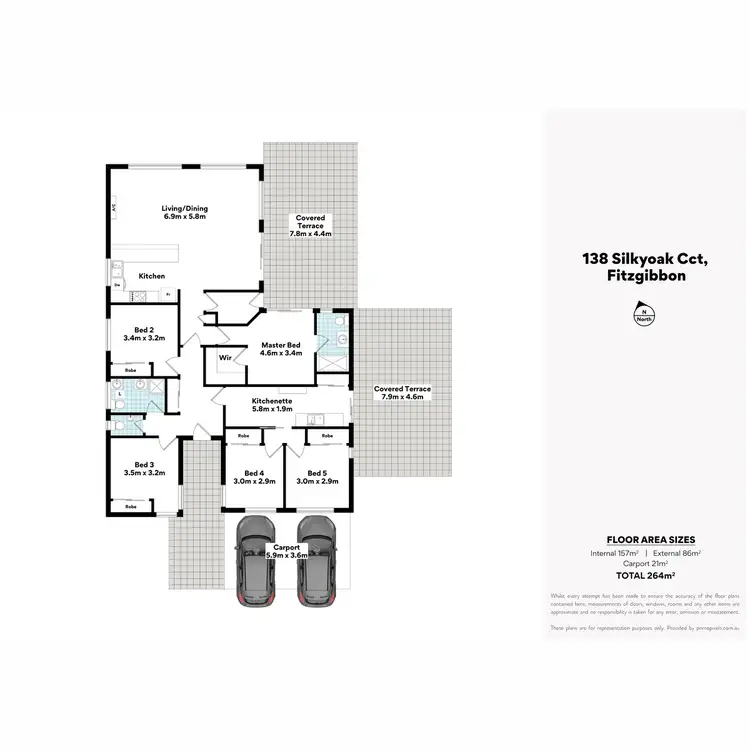 Floorplan of Homely house listing, 138 Silkyoak Circuit, Fitzgibbon QLD 4018