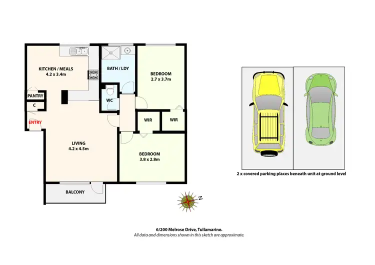 Floorplan of Homely apartment listing, 6/200 Melrose Drive, Tullamarine VIC 3043