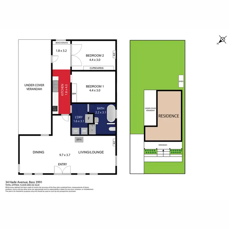 Floorplan of Homely house listing, 34 Hade Avenue, Bass VIC 3991