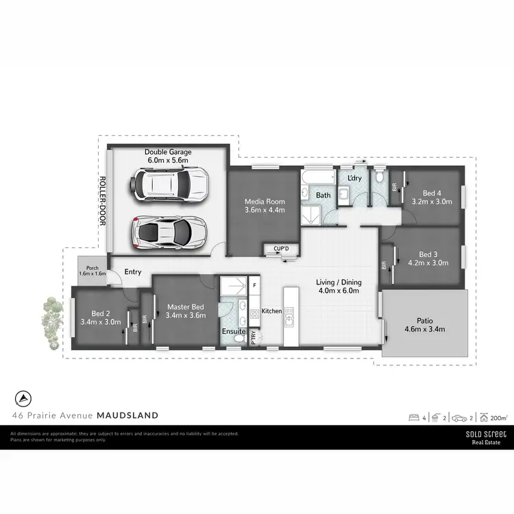 Floorplan of Homely house listing, 46 Prairie Avenue, Maudsland QLD 4210
