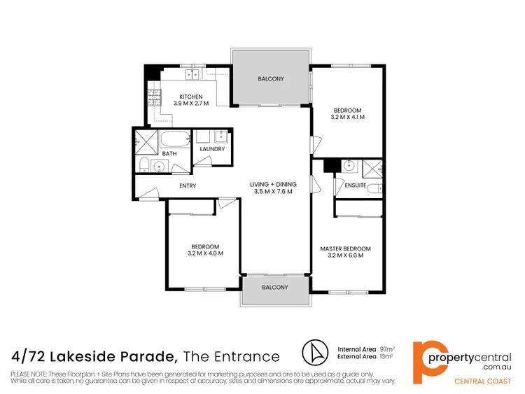 Floorplan of Homely unit listing, 4/72 Lakeside Parade, The Entrance NSW 2261