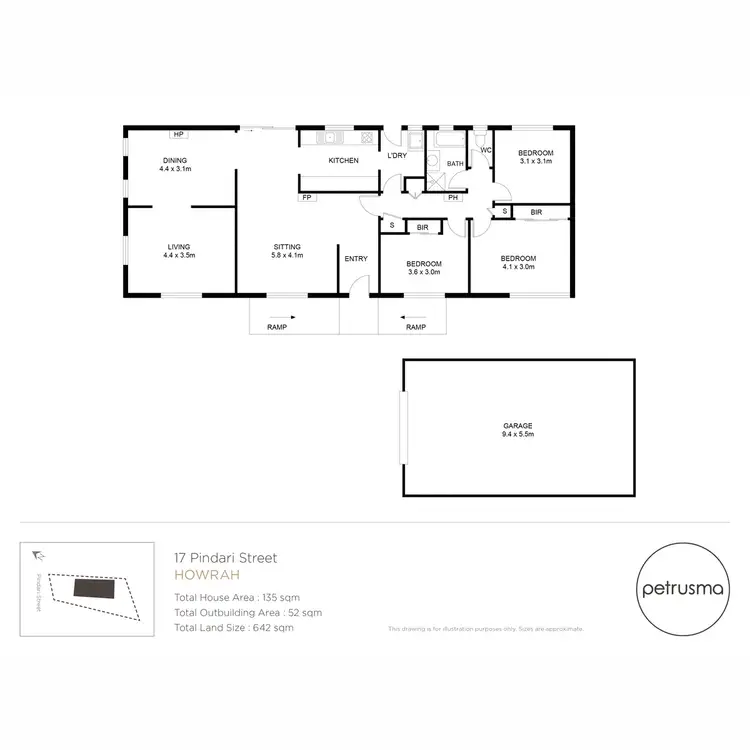 Floorplan of Homely house listing, 17 Pindari Street, Howrah TAS 7018