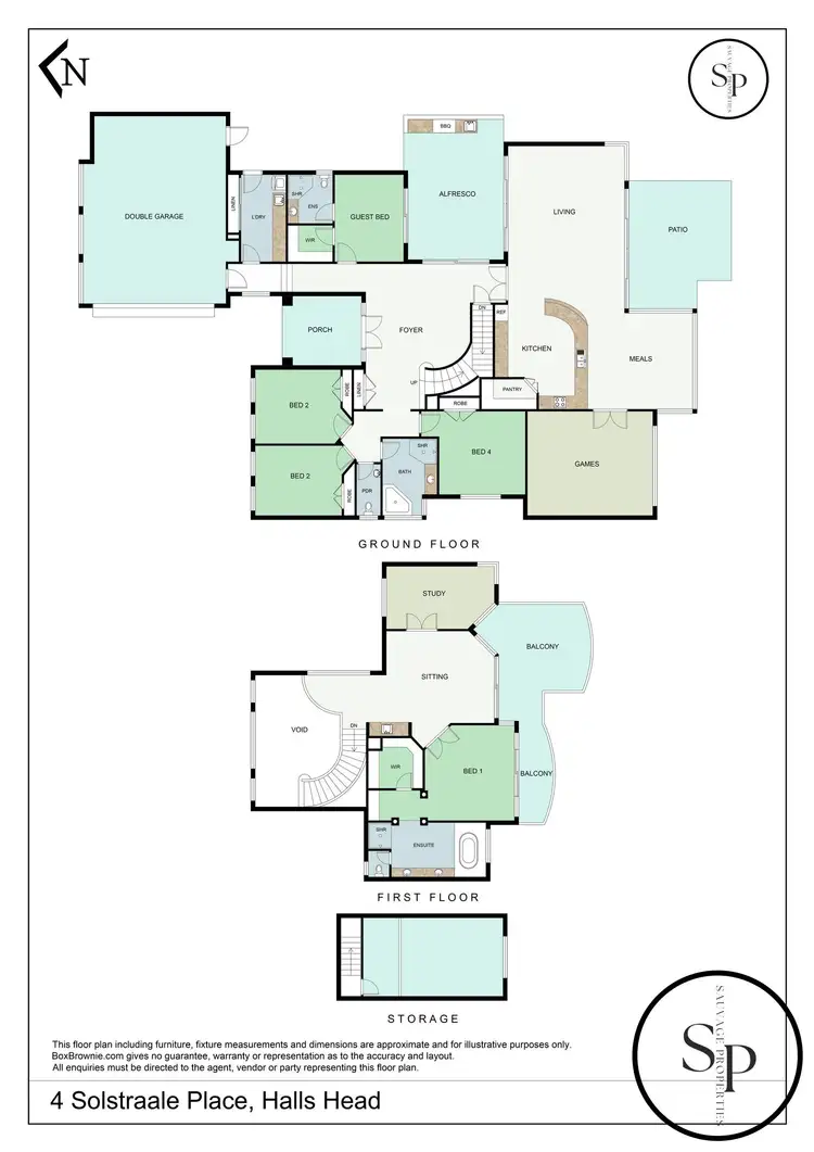 Floorplan of Homely house listing, 4 Solstraale Place, Halls Head WA 6210