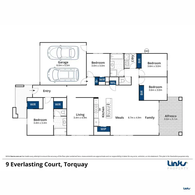 Floorplan of Homely house listing, 9 Everlasting Court, Torquay VIC 3228