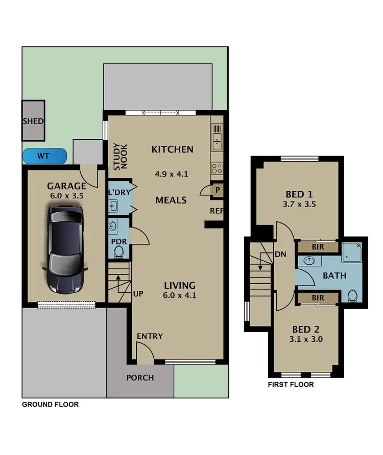 Floorplan of Homely unit listing, 3/24 Fawkner Street, Westmeadows VIC 3049