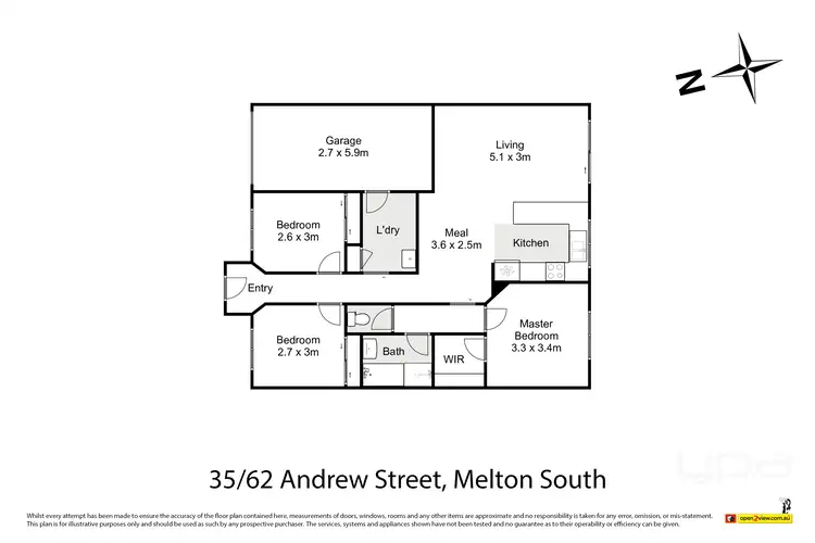Floorplan of Homely townhouse listing, 35/62 Andrew Street, Melton South VIC 3338