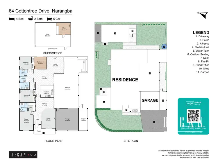 Floorplan of Homely house listing, 64 Cottontree Drive, Narangba QLD 4504