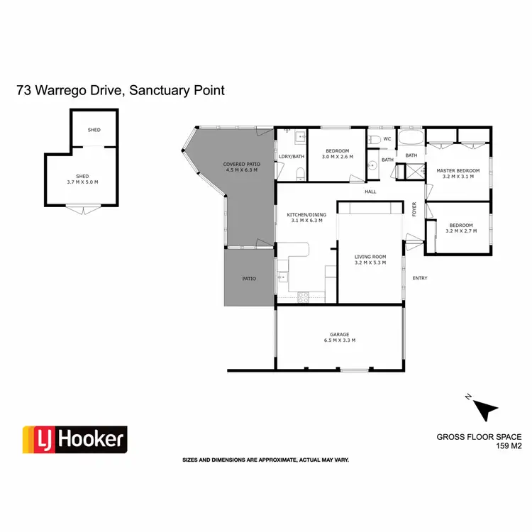 Floorplan of Homely house listing, 73 Warrego Drive, Sanctuary Point NSW 2540