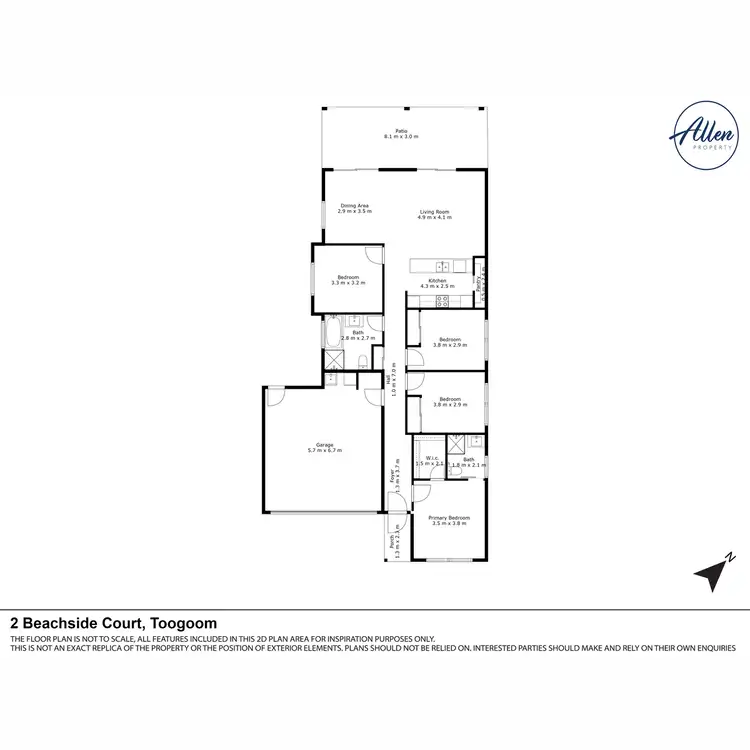 Floorplan of Homely house listing, 2 Beachside Court, Toogoom QLD 4655