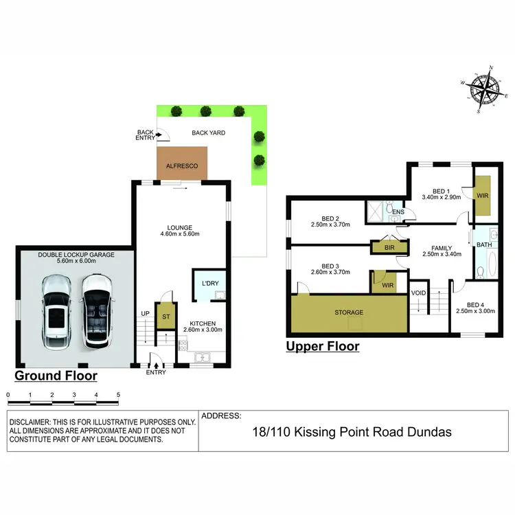 Floorplan of Homely townhouse listing, 18/106-110 Kissing Point Road, Dundas NSW 2117