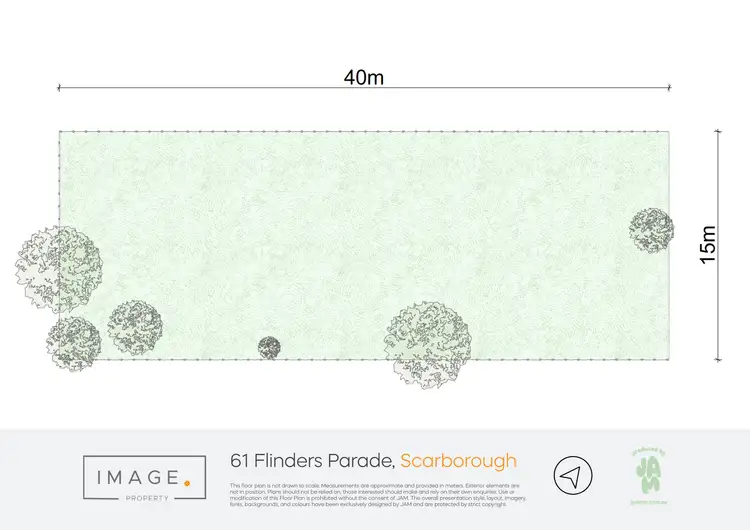 Floorplan of Homely land listing, 61 Flinders Parade, Scarborough QLD 4020