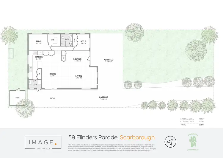 Floorplan of Homely house listing, 59 Flinders Parade, Scarborough QLD 4020