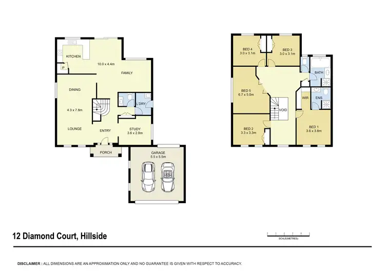 Floorplan of Homely house listing, 12 Diamond Court, Hillside VIC 3037