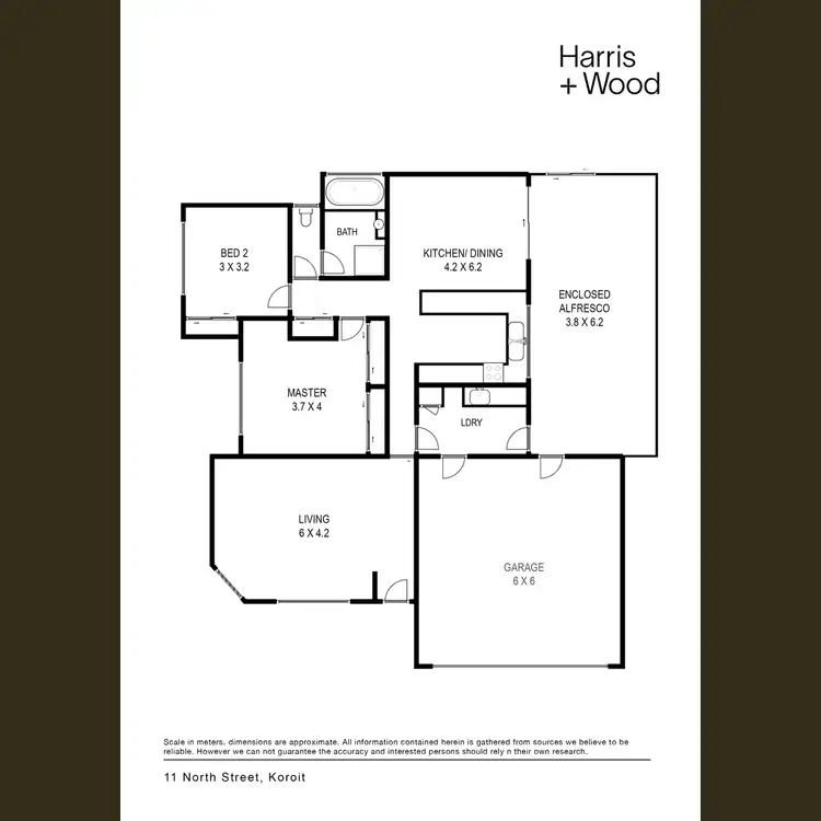 Floorplan of Homely house listing, 11 North Street, Koroit VIC 3282
