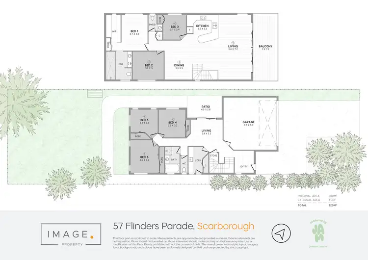 Floorplan of Homely house listing, 57 Flinders Parade, Scarborough QLD 4020