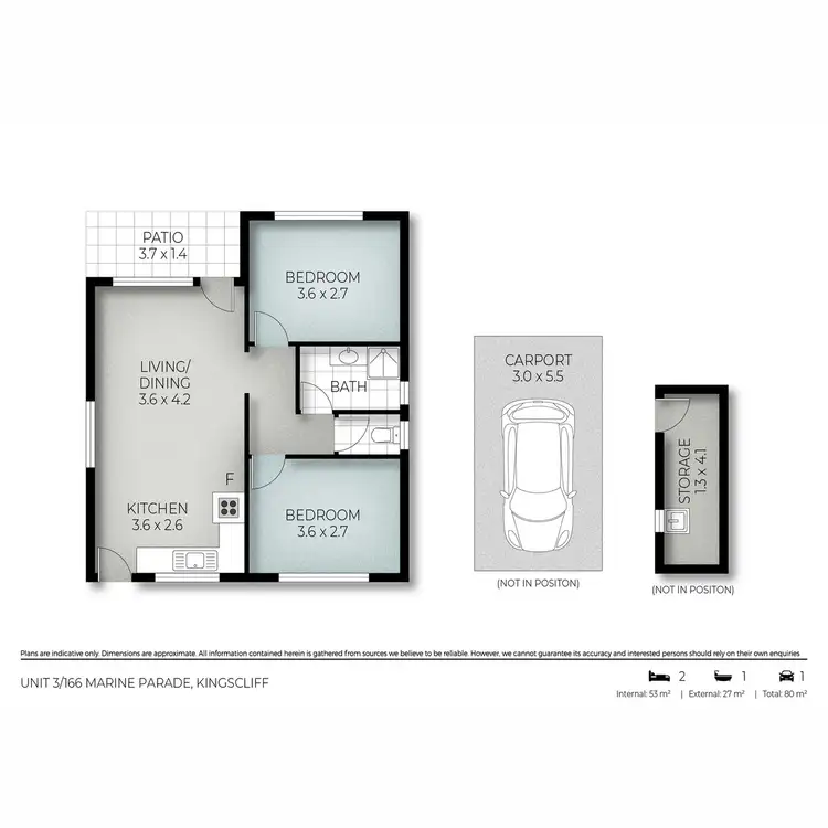 Floorplan of Homely unit listing, 3/166 Marine Parade, Kingscliff NSW 2487