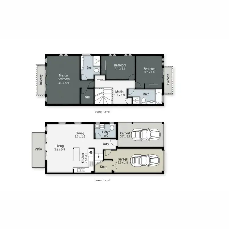 Floorplan of Homely townhouse listing, 19/22 Yulia Street, Coombabah QLD 4216