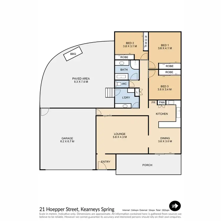 Floorplan of Homely house listing, 21 Hoepper Street, Kearneys Spring QLD 4350