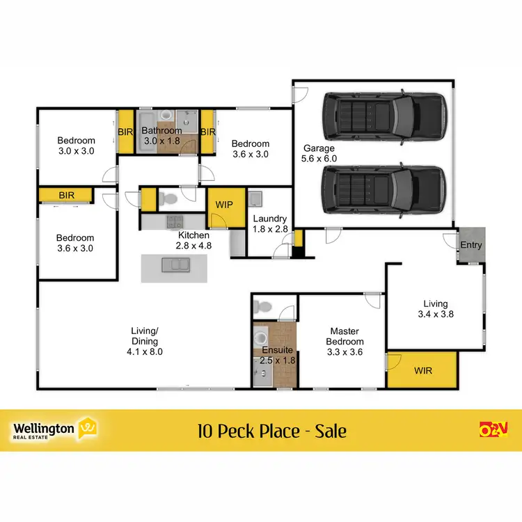 Floorplan of Homely house listing, 10 Peck Place, Sale VIC 3850