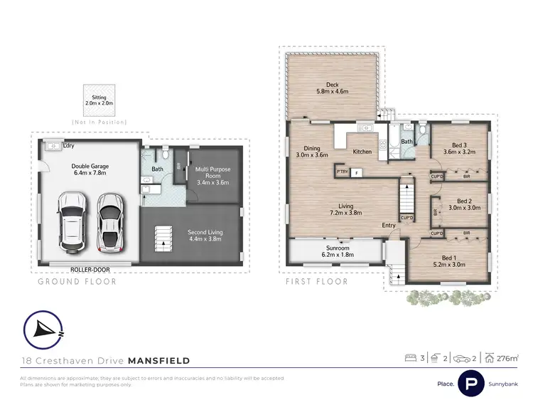 Floorplan of Homely house listing, 18 Cresthaven Drive, Mansfield QLD 4122