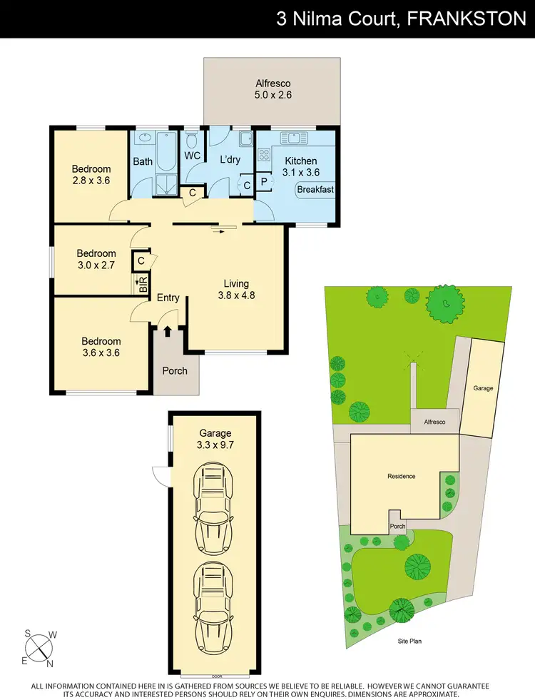 Floorplan of Homely house listing, 3 Nilma Court, Frankston VIC 3199